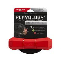 Изображение Playology игр. Жевательная палочка Squeaky Chew Stick с ароматом говядины средняя красная для собак от магазина Profzoo