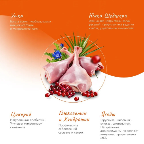 Изображение Best Dinner Adult Утка и Клюква для взрослых кошек 400г от магазина Profzoo фото 3