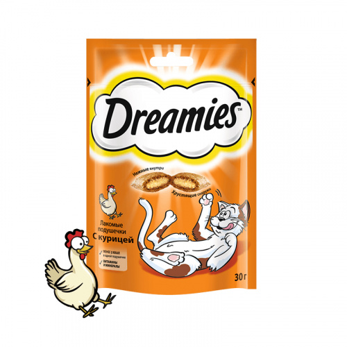 Изображение Dreamies Курица 30г для кошек от магазина Profzoo