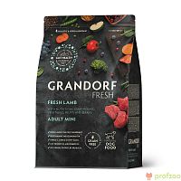 Изображение Grandorf Fresh Dog Adult Mini Свежее мясо ягненка с бататом для собак мелких пород 1кг от магазина Profzoo