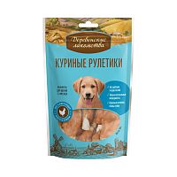 Изображение Дер.лак. 90г Куриные рулетики для щенков от магазина Profzoo