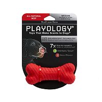 Изображение Playology игр. Двухслойная жев.косточка Dual Layer Bone с ароматом говядины средняя красн. для собак от магазина Profzoo