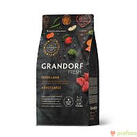 Изображение Grandorf Fresh Cat Large Свежее мясо ягненка с бататом для крупных кошек 2кг от магазина Profzoo