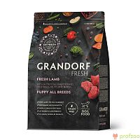 Изображение Grandorf Fresh Dog Pappy Свежее мясо ягненка с бататом для щенков 1кг от магазина Profzoo