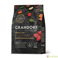 Изображение Grandorf Fresh Dog Junior Med&Maxi Свежее мясо ягненка с бататом для юниоров сред.и крупн.пород 1кг от магазина Profzoo