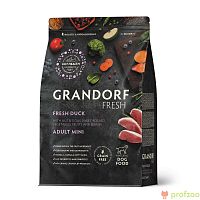 Изображение Grandorf Fresh Dog Adult Mini Свежее мясо утки с бататом для собак мелких пород 3кг от магазина Profzoo