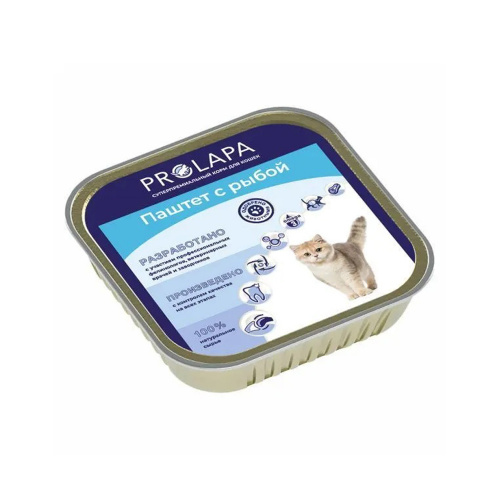 Изображение Prolapa консервы 100г Паштет с рыбой для кошек от магазина Profzoo