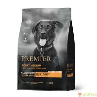 Изображение Premier Dog Adult Medium Свежее мясо индейки для собак средних пород 1кг от магазина Profzoo